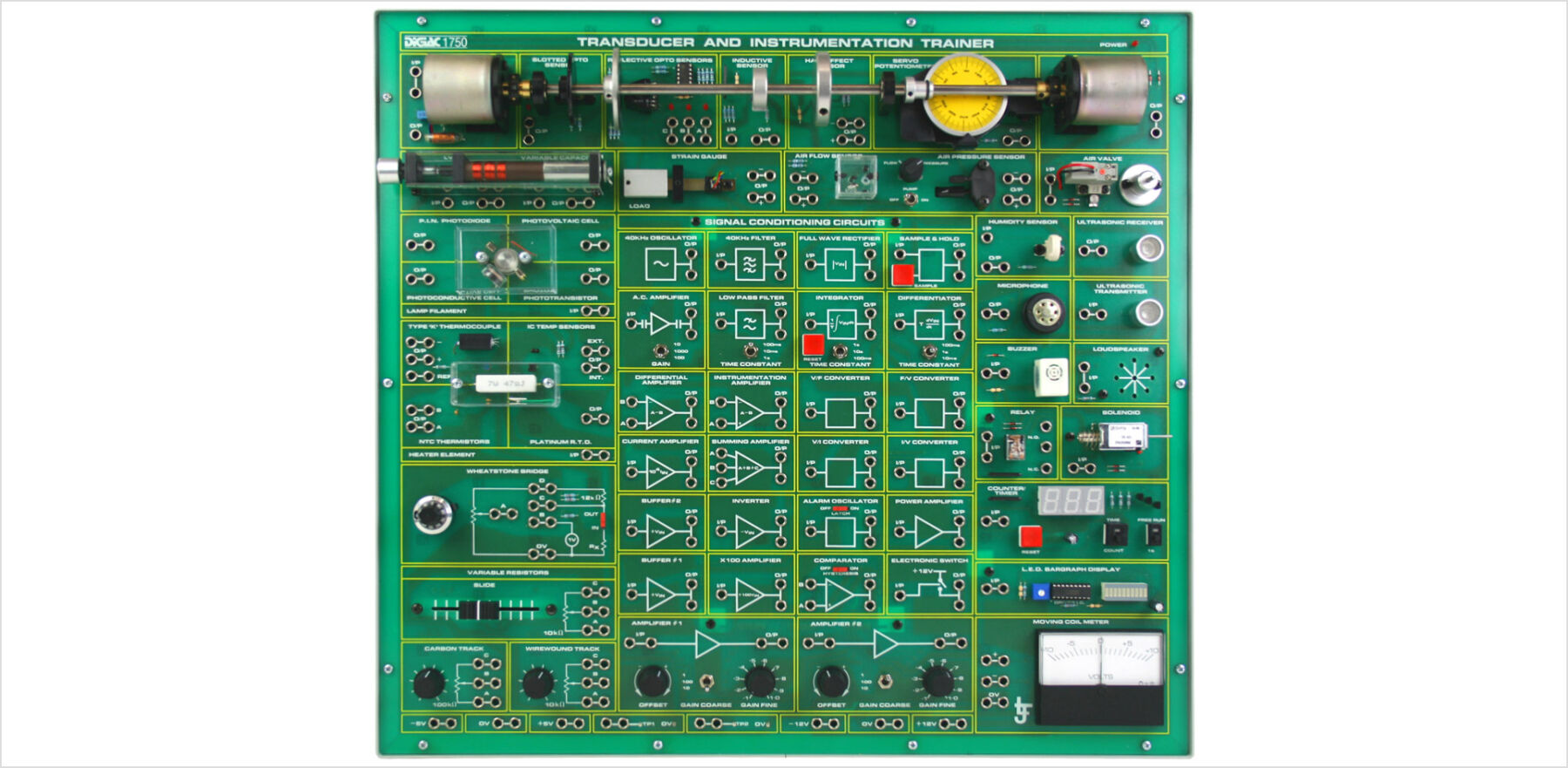 Entrenador de Transductores, Instrumentación y Control LJ Create