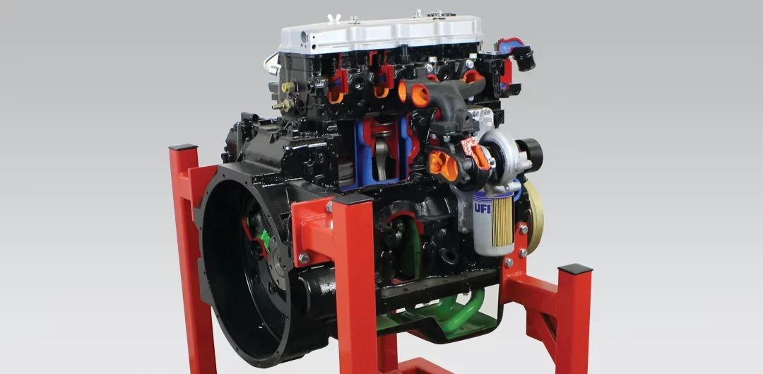Sectioned HGV Diesel Engine 4-Cylinder Trainer