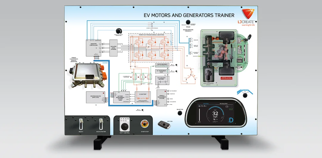 EV Batteries and Charging Systems Panel Trainer